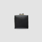 [ MOLVAR ] SQUARE POUCH BLACK / 正方形 ポーチ 本革 日本製レザー ブラック
