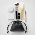 [ MOLVAR ] DRAWSTRING POUCH (S) / 巾着ポーチS 本革 イタリアンレザー