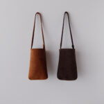 [ MOLVAR ] SUEDE MINI TOTE BAG / スエードミニトートバッグ 本革 イタリアンレザー 縦長