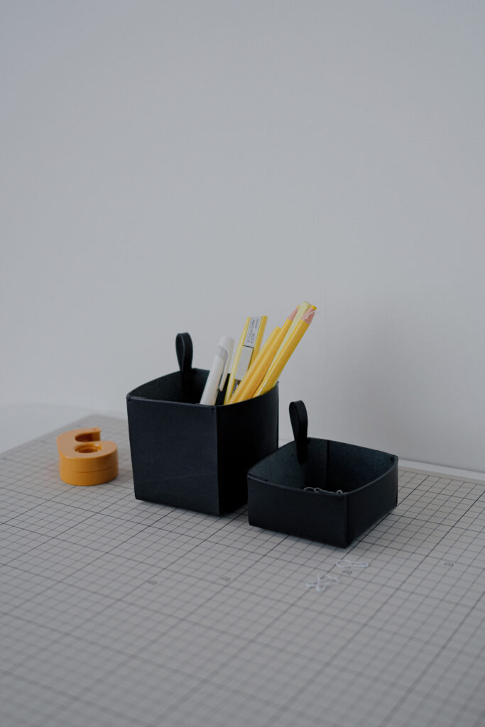 LEATHER BOX SET -hand stitch-
