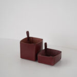 LEATHER BOX SET -hand stitch-