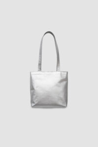 NUANCE TOTE BAG S +DEPTH silver / ニュアンストートバッグ (Ｓ) マチ付き 日本製レザー シルバー
