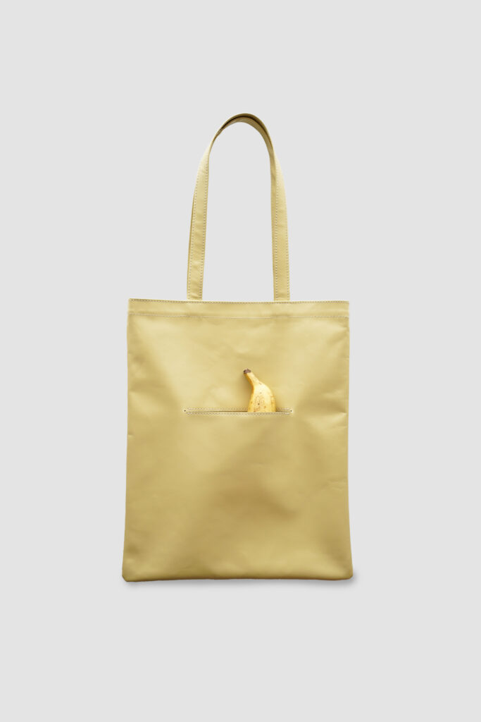 NUANCE TOTE BAG M +POCKET yellow / ニュアンストートバッグ （M） ポケット付き 日本製レザー イエロー