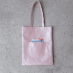 NUANCE TOTE BAG M +POCKET pearl pink / ニュアンストートバッグ （M） ポケット付き 日本製レザー パールピンク