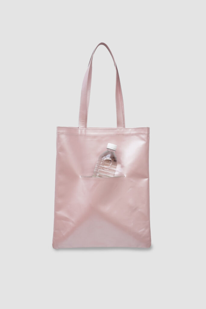 NUANCE TOTE BAG M +POCKET pearl pink / ニュアンストートバッグ （M） ポケット付き 日本製レザー パールピンク