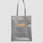 NUANCE TOTE BAG M +POCKET silver / ニュアンストートバッグ （M） ポケット付き 日本製レザー シルバー