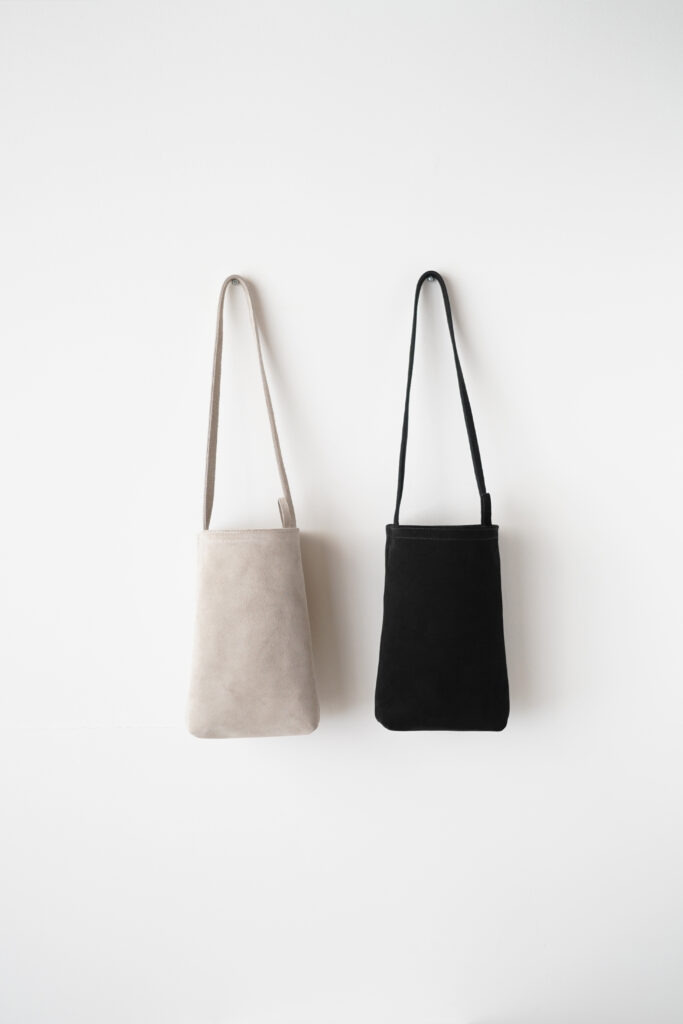 [ MOLVAR ] SUEDE MINI TOTE BAG BLACK / スエードミニトートバッグ 本革 イタリアンレザー ブラック