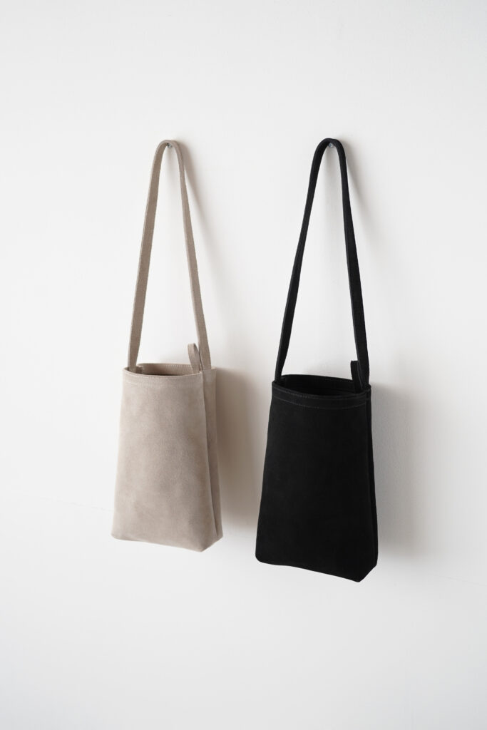 [ MOLVAR ] SUEDE MINI TOTE BAG KOALA GRAY / スエードミニトートバッグ 本革 イタリアンレザー コアラグレー