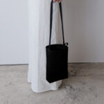 [ MOLVAR ] SUEDE MINI TOTE BAG BLACK / スエードミニトートバッグ 本革 イタリアンレザー ブラック