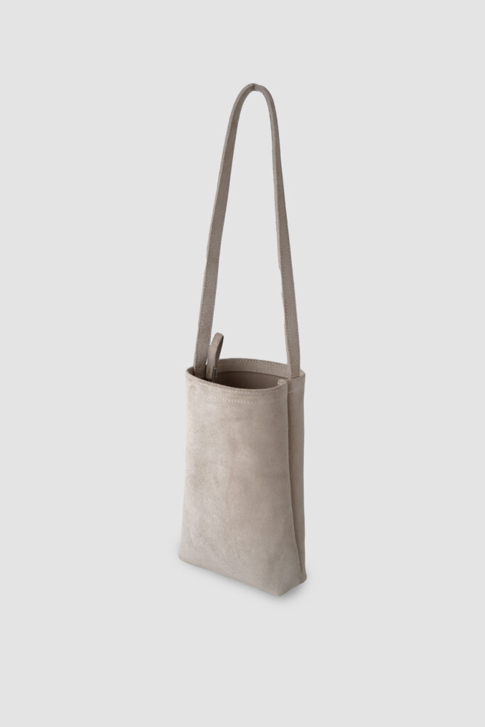 [ MOLVAR ] SUEDE MINI TOTE BAG KOALA GRAY / スエードミニトートバッグ 本革 イタリアンレザー コアラグレー