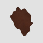 [ WITHOUT WASTING / MOLVAR ] SPILLED COFFEE LEATHER PAD / こぼれた珈琲のレザーパッド 本革