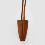 [ MOLVAR ] SUEDE MINI TOTE BAG LIGHT BROWN/ スエードミニトートバッグ 本革 イタリアンレザー 縦長 ライトブラウン
