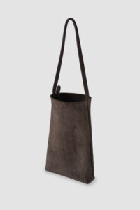 [ MOLVAR ] SUEDE TOTE BAG / スエードトートバッグ 本革 イタリアンレザー 縦長