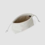 [ MOLVAR ] DRAWSTRING POUCH (M) / WHITE / 巾着ポーチM 本革 イタリアンレザー ホワイト
