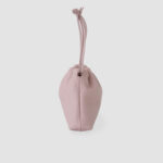 [ MOLVAR ] DRAWSTRING POUCH (S) / PINK / 巾着ポーチS 本革 イタリアンレザー ピンク
