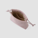 [ MOLVAR ] DRAWSTRING POUCH (S) / PINK / 巾着ポーチS 本革 イタリアンレザー ピンク