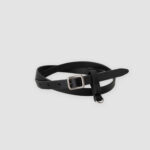 [ MOLVAR ] 8 HOLE BELT ＋ / ANTIQUE BLACK/ レザーベルト 本革 キーリング付き アンティークブラック