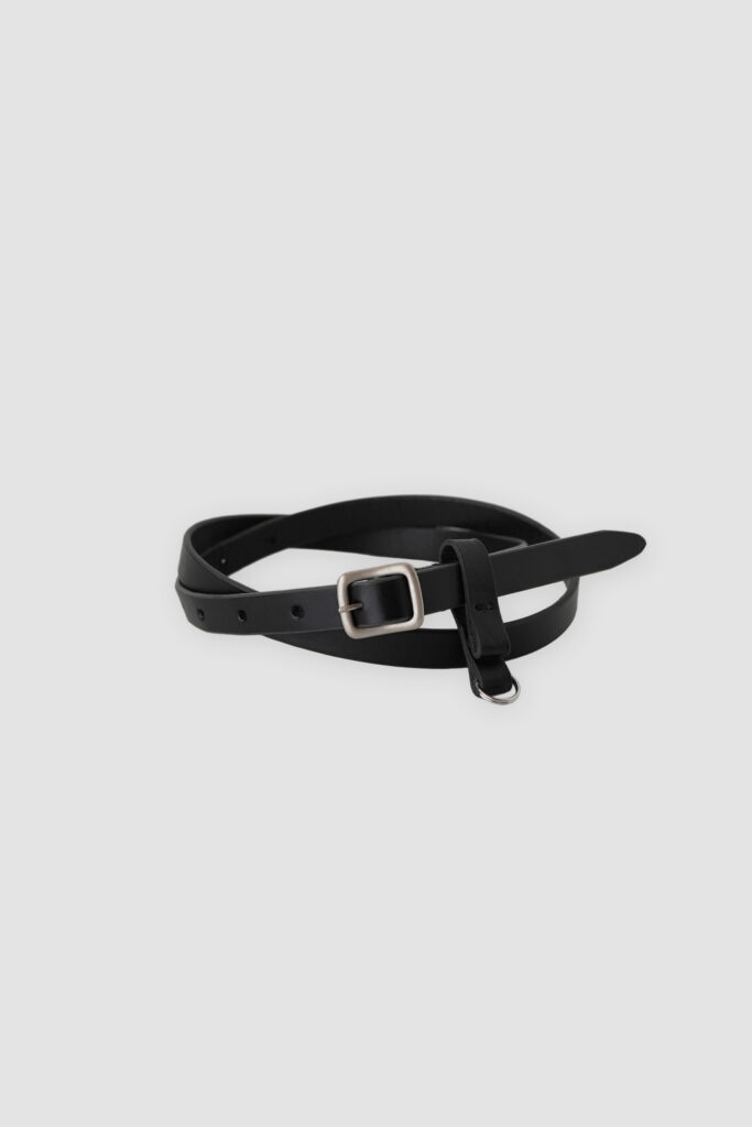 [ MOLVAR ] 8 HOLE BELT ＋ / ANTIQUE BLACK/ レザーベルト 本革 キーリング付き アンティークブラック
