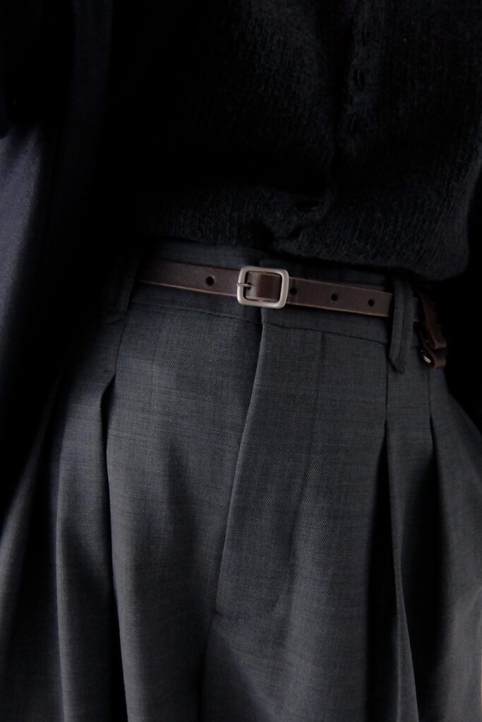 [ MOLVAR ] 8 HOLE BELT ＋ / ANTIQUE BROWN / レザーベルト 本革 キーリング付き アンティークブラウン