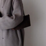 [ MOLVAR ] SUEDE CAFE TOTE BAG / BEAR / 牛革スエードカフェトートバッグ 本革 イタリアンレザー 横長 ダークブラウン